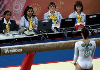 olympic judges for a female gymnast 